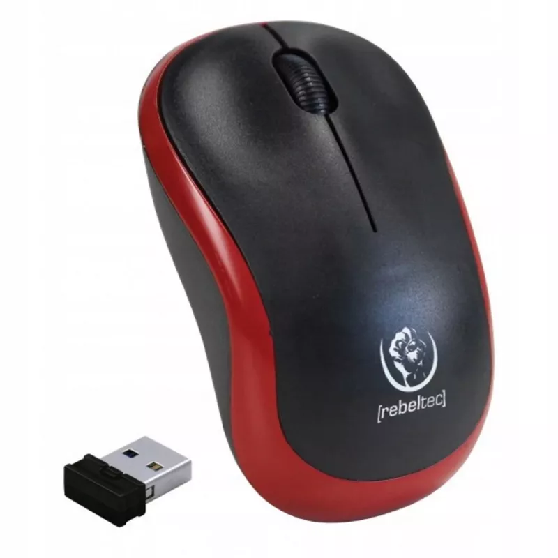 Mouse optic fără fir Rebeltec METEOR roșu RBLMYS00049 USB