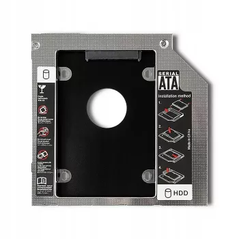 Adaptor pentru al doilea bay de disc laptop 2,5 inch HDD 12,7 mm