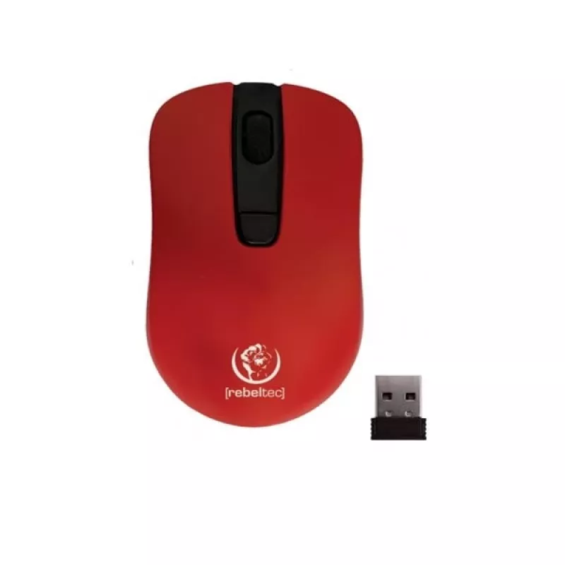 Mouse optic wireless Rebeltec STAR, roșu