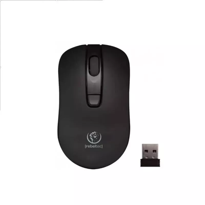 Mouse optic wireless Rebeltec STAR, negru, interfață RBLMYS00055