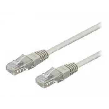 Cablu patch Wentronic Goobay CAT 6, U/UTP, gri, 3 m - amestec cupru CCA (68409)
