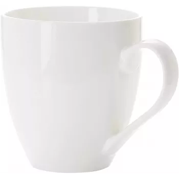 Cană de cafea Ritzenhoff & Breker Gusto Jumbo, 0,6L, porțelan alb, rezistentă la mașina de spălat vase, 110mm - set de 6 (088762)
