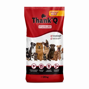 THANK'Q Standard șuncă - hrană uscată pentru câini - 20kg