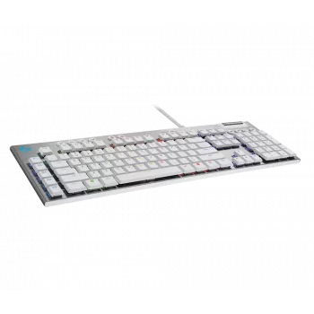 Tastatură mecanică gaming LOGITECH G815 LIGHTSPEED RGB – GL Tactile - ALB - PAN - USB - NORDIC-613 - TACTILE SWITCH