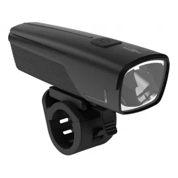 ANSMANN 1600-0524 LED Front Bicycle Light, 50 lx, 2600 mAh, 2 W, Black