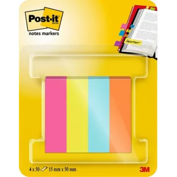 Marcator de pagină 3M Post-it 670-4-POP asortat 4x50 file/pachet