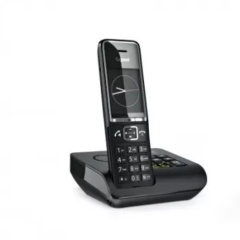 Gigaset Comfort 550A Telefon fără fir cu robot telefonic, Negru