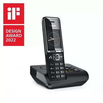Gigaset Comfort 550A Telefon fără fir cu robot telefonic, Negru