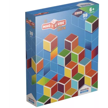 Set de construcție magnetic Geomag MagiCube GM120, 30 piese, multicolor, pătrat, unisex, copii 1,5+