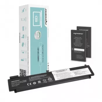 Acumulator MITSU pentru Lenovo ThinkPad T460s T470s - spate - 2100 mAh (24 Wh)