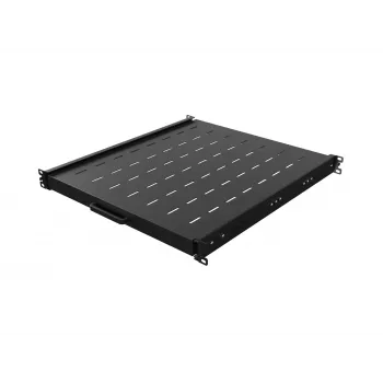 Raft glisant pentru rack Lanberg 19 inch 1U adâncime 500mm negru capacitate de încărcare 35kg