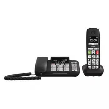 Telefon fix Gigaset DL780 Plus cu robot telefonic, negru