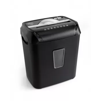 Distrugător de documente Wallner XD1010C Cross-Cut, 10 coli, 21 L, negru