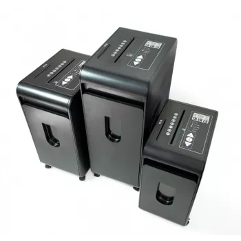 Distrugător de documente Wallner MR 1005 C2 Cross-Cut, 6 coli, 10 L, negru