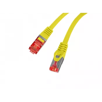 Cablu patch LANBERG Cat.6 S/FTP LSZH 20m galben Fluke Passed