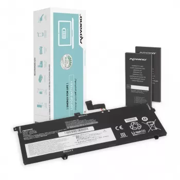 Baterie MOVANO L18C6PD1 L18M6PD1 pentru Lenovo ThinkPad X13 X390 X395 - 4220 mAh (48 Wh)