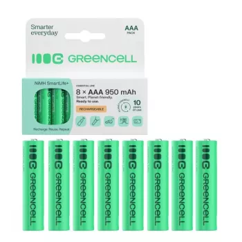 Acumulatori GREEN CELL 8xAAA HR03 950mAh NiMH
