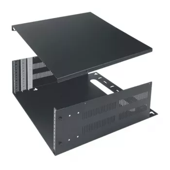 Carcasă rack Vaddio Middle Atlantic 4U pentru montaj pe perete - neagră - 19 inch