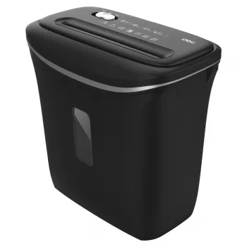 Deli E9945 Cross-Cut Paper Shredder, 10 Sheets, 20L, P-4
