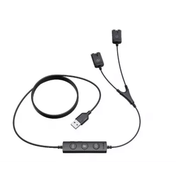 Cablu trainer USB/QD Yealink pentru seria YHS (USB la QD) - negru