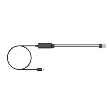 Cablu telefonic Yealink (1 bucată) - cablu splitter pentru căști RJ9 25 cm negru