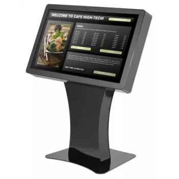 Kiosk landscape Peerless KILH550-EUK - suport de podea - pentru ecran LCD - cu încuietoare - negru lucios - dimensiune ecran: 127 cm (50 inch)