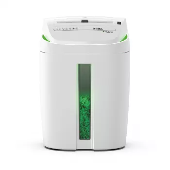 Distrugător de documente cu tăiere în particule Kobra Hybrid C4, P-4, 10-12 coli, 27L, negru