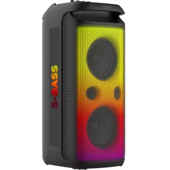 SENCOR Partycon CORE Power 140W Boxă Bluetooth portabilă cu TWS, IPX4, RGB LED, Karaoke, Negru
