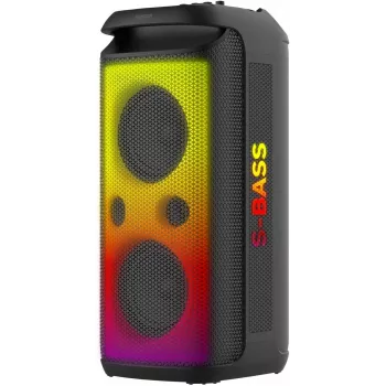 SENCOR Partycon BOOST Power 250W Boxă Bluetooth portabilă de petrecere cu TWS, IPX4, LED, radio FM, Karaoke, Microfon