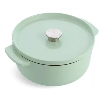 Vas de gătit din fontă emailată KitchenAid 26 cm 6,0 L, fistic
