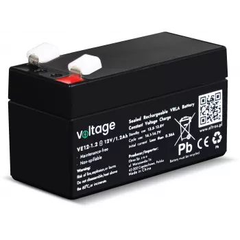 Acumulator AGM VOLTAGE 12V 1,2Ah VE12-1.2 (durată de viață 6-9 ani)