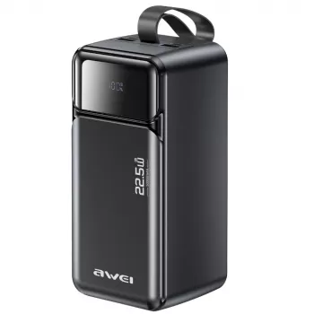 Power bank AWEI PA-106 50000mAh 22.5W PD 3xUSB-C negru