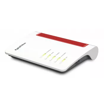 Router FRITZ! Box 5630 alb Dual-Band Wi-Fi 6 DSL/VDSL cu bază DECT, Gigabit Ethernet, USB 2.0, slot SFP