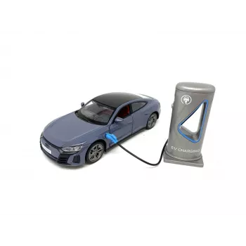 Machetă auto turnată din metal PULIO Auto MSZ 1/36 Audi RS E-Tron GT Light & Sound
