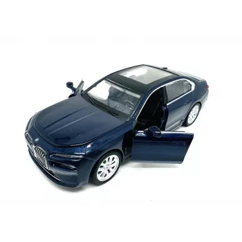 Machetă auto din metal PULIO Auto MSZ 1:32 BMW i7 cu lumină și sunet