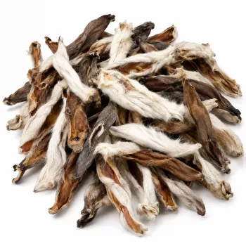 Ureche de iepure cu blană PTI PETITTO pentru ros la câini - 1 kg