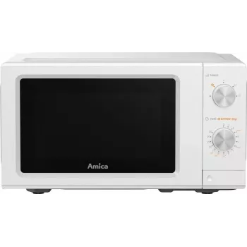 AMICA MMF20M3W Solo Microwave Oven, 20 L, 700 W, White