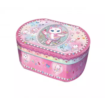Cutie muzicală ovală PULIO - Pisica balerină Pecoware