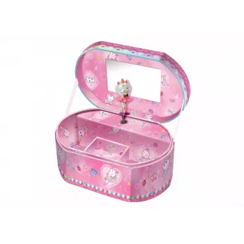 Cutie muzicală ovală PULIO - Pisica balerină Pecoware