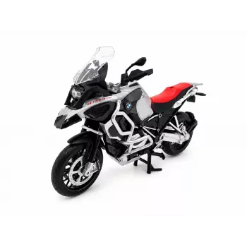 PULIO Motocicletă MSZ 1/12 BMW R125GS Adventure argintie Model die-cast