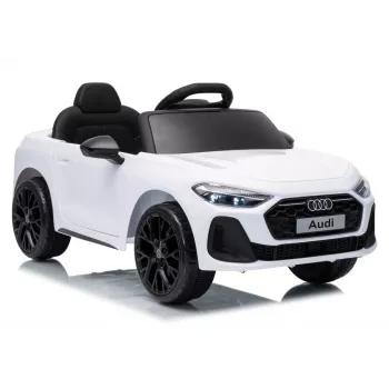 LEAN CARS Audi A5L HL788 Mașină electrică pentru copii 12V cu telecomandă, albă