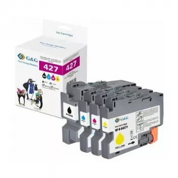 Set cartușe de cerneală compatibile G&G pentru Brother LC-427 - negru, cyan, magenta, galben (GP-B427BKCMY-4P)
