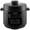 Multicooker CONCEPT CK6001 5L 900W 10 programe antiaderent negru/oțel inoxidabil