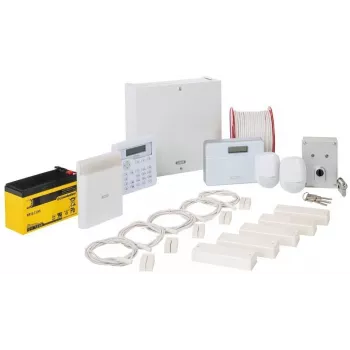 Set sistem de alarmă ABUS AZAA10300 Terxon SX, 8 zone cu fir, 1 zonă de sabotaj