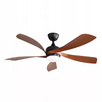 Extralink Grand Walnut 52 Ventilator de tavan inteligent WiFi, nuc, 132 cm, control prin aplicație