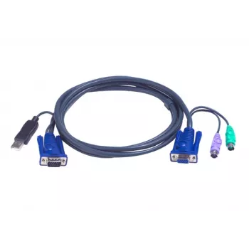 Cablu KVM ATEN Intelligent 2L-5502UP - cablu combinat tastatură, video, mouse (KVM)