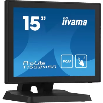 Monitor LED cu touch capacitiv proiectiv Iiyama ProLite T1532MSC-B5X de 15