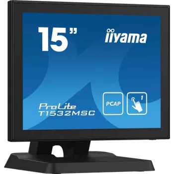 Monitor LED cu touch capacitiv proiectiv Iiyama ProLite T1532MSC-B5X de 15