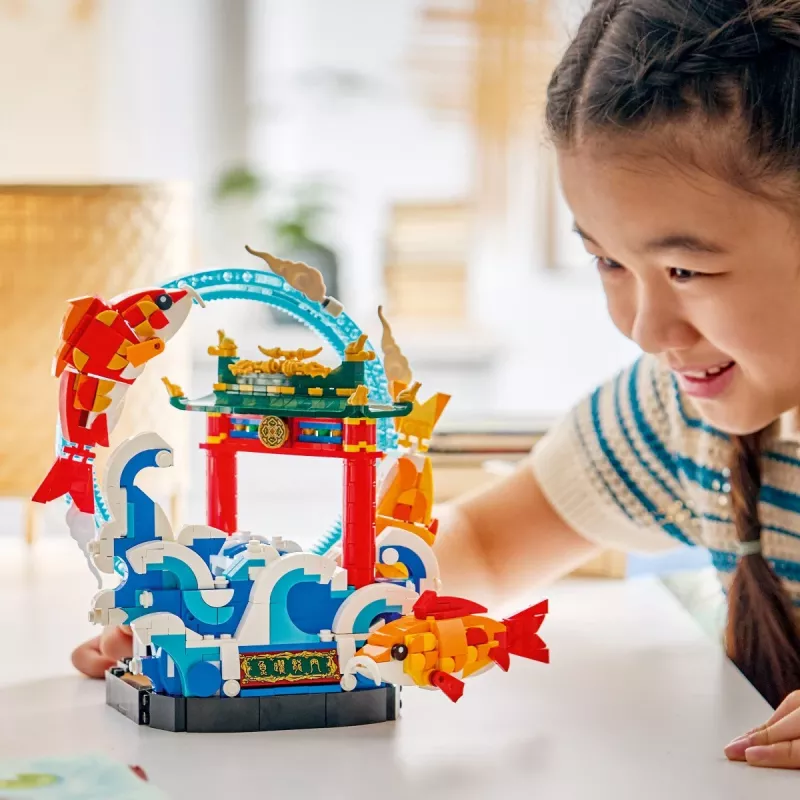 Set de construcție LEGO 80120 Prosperity Carp Leaping