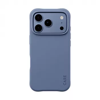 Carcasă CARE by PanzerGlass Samba pentru iPhone 17 Pro / 18 Pro – Shades of Blue, MagSafe, TPU reciclat, antimicrobiană, protecție la cădere 3,6 m